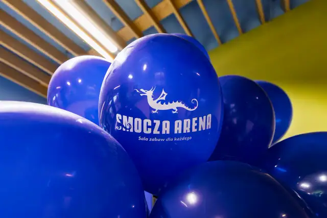 Balony z logo Smoczej Areny w dniu otwarcia